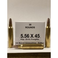 5.56 45gr. Frangible Remanufactuired by 1st Round Ammunition