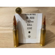 7.62x51 NATO 146gr. L2A2 Ball FMJ Box of 20 -
