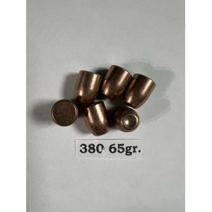 380 Auto 65gr. Flat Point [sample pack of 6] NOT LOADED AMMUNITION