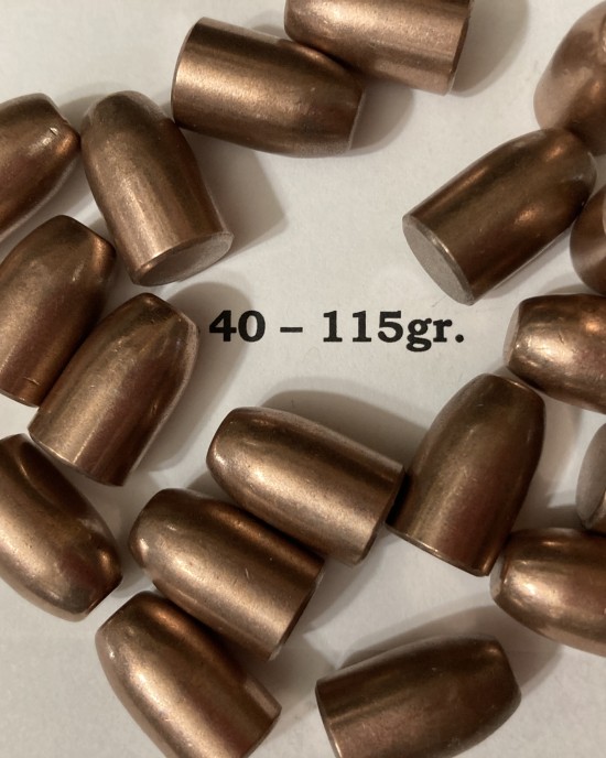 40 S&W 115gr. Flat Point [100 count]  NOT LOADED AMMUNITION