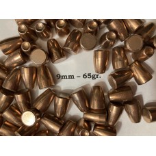 9mm 65gr. Frangible Flat Point [1000 count]]  NOT LOADED AMMUNITION