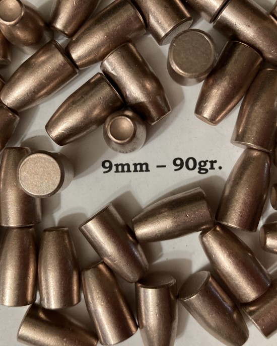 9mm 90gr. Frangible Flat Point [1000 count]]  NOT LOADED AMMUNITION